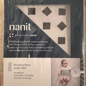 Nanit Breathing Band for Babies - Black and White